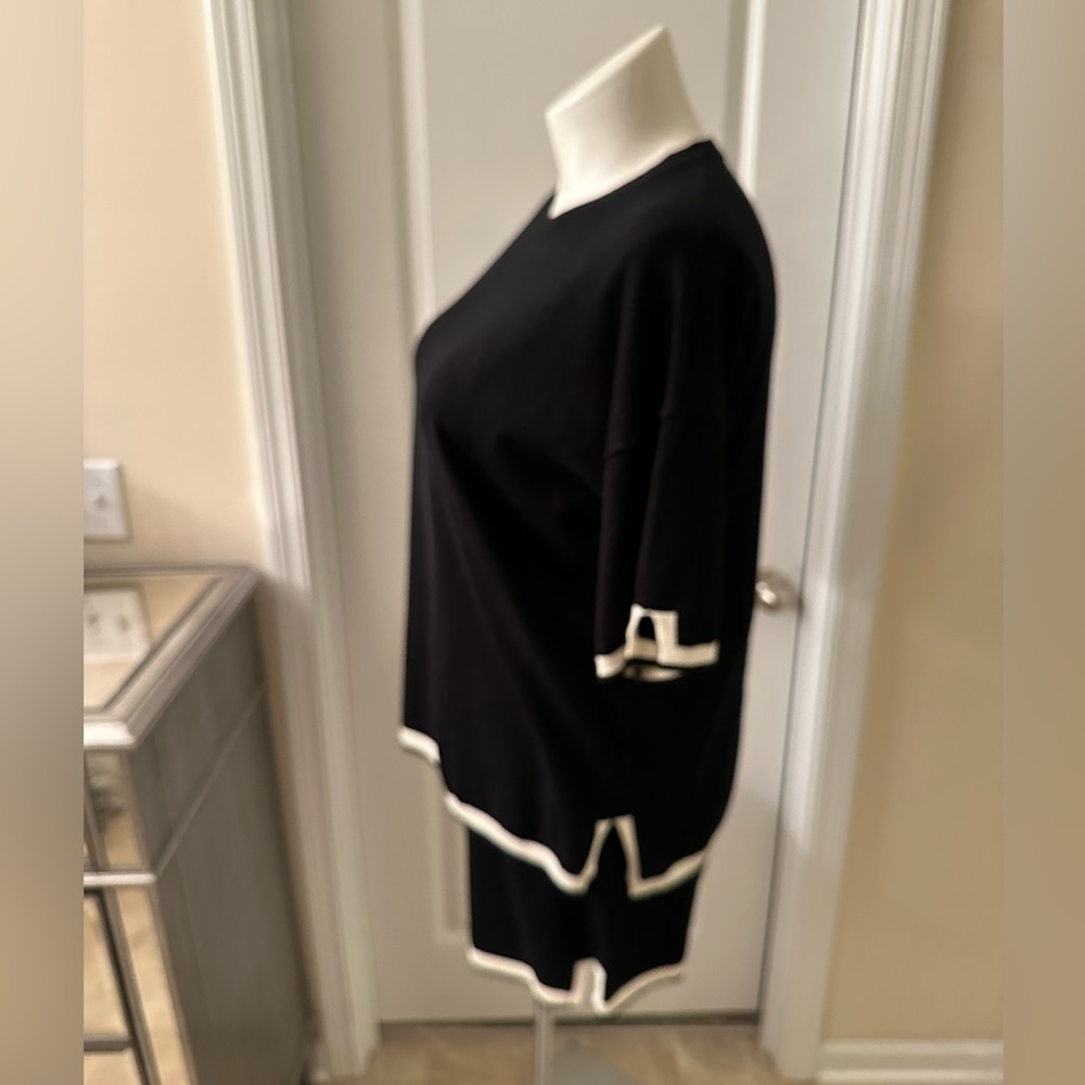 Ekouaer Lounge set. Women’s two piece set. Size XL. Black and white. Lounge set. - Picture 5 of 10